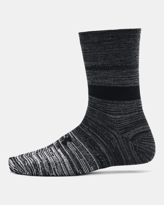 Unisex UA Essential Hi Lo Socks 2-Pack in Black image number 4